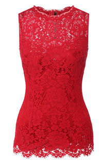 Топ из смеси хлопка и вискозы Dolce & Gabbana