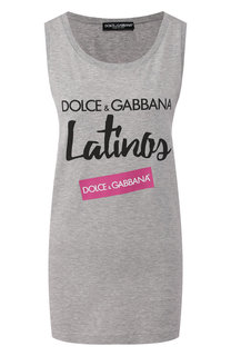 Хлопковая майка Dolce & Gabbana