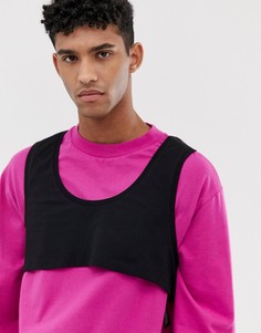 Черная трикотажная майка ASOS DESIGN - Черный