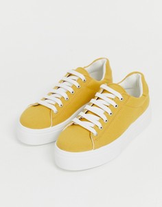 Массивные кроссовки на шнуровке ASOS DESIGN - Желтый