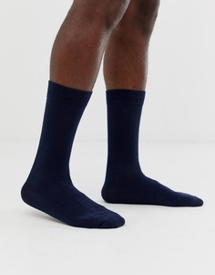 Темно-синие классические носки Selected Homme - Темно-синий