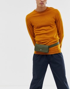 Сумка-кошелек на пояс цвета хаки из искусственной кожи ASOS DESIGN - Зеленый