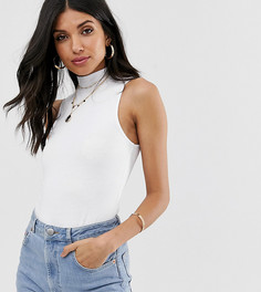 Белое боди без рукавов с высоким воротом ASOS DESIGN Tall - Белый