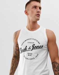 Майка с большим логотипом Jack & Jones Originals - Белый