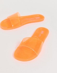 Шлепанцы из гибкого пластика ASOS DESIGN Fern - Оранжевый
