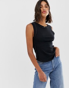 Майка Free People Go To - Черный