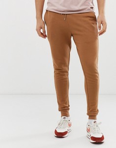 Коричневые джоггеры скинни ASOS DESIGN - Коричневый
