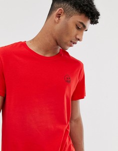 Красная футболка с принтом логотипа в виде черепа Cheap Monday - Красный