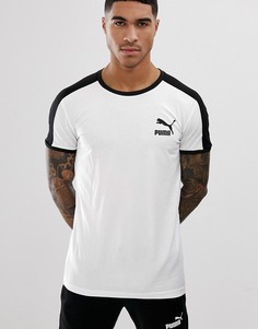Белая обтягивающая футболка Puma T7 - Белый