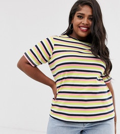 Футболка в полоску ASOS DESIGN Curve - Мульти
