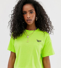 Укороченная неоново-зеленая футболка Reebok эксклюзивно для ASOS - Зеленый
