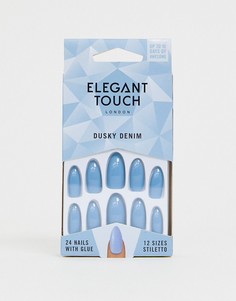 Накладные ногти Elegant Touch Polished Core - Dusky Denim - Синий