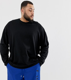 Черный oversize-лонгслив ASOS DESIGN Plus - Черный