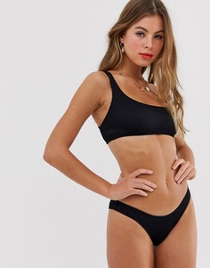 Черный асимметричный бикини-топ Pull&Bear - Pacific - Черный