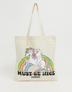 Кремовая сумка-тоут RIPNDIP My Little Nerm - Кремовый