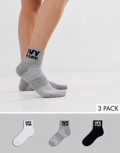 Набор из трех пар носков с логотипом Ivy Park - Белый