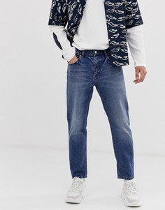 Синие выбеленные классические джинсы в винтажном стиле ASOS DESIGN - Синий