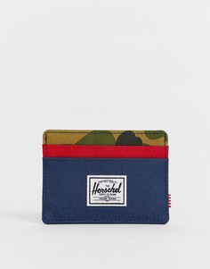 Кредитница колор блок Herschel Supply Co Charlie RFID - Мульти