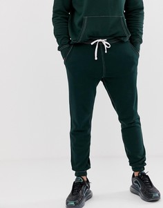 Зеленые джоггеры с контрастными строчками Pull&Bear - Зеленый