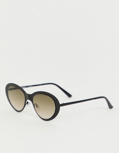 Черные овальные солнцезащитные очки AJ Morgan - Черный