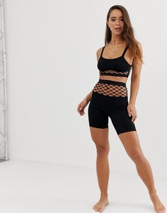 Шорты с сетчатой отделкой ASOS DESIGN - Черный