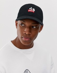 Черная бейсболка с логотипом Levis - Черный Levis®