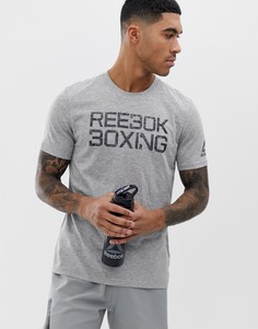 Серая футболка Reebok Combat Boxing - Серый