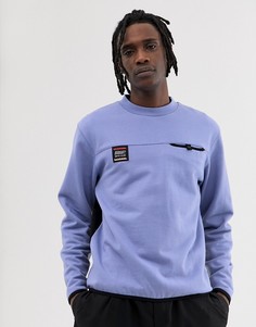 Фиолетовый свитшот со вставками и карманом Billionaire Boys Club - Фиолетовый