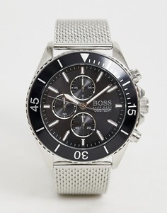 Часы с сетчатым браслетом BOSS Ocean Edition - 1513701 - Серебряный