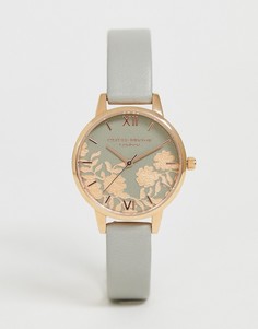 Часы с кожаным ремешком Olivia Burton OB16MV58 Lace - Серый
