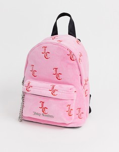 Розовый бархатный рюкзак Juicy Black Label Delta - Розовый