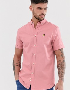 Оксфордская рубашка с короткими рукавами Lyle & Scott - Розовый