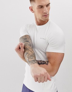 Белая обтягивающая футболка из быстросохнущей ткани ASOS 4505 - Белый