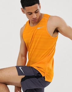 Оранжевая майка Nike Running - Dry Miler - Оранжевый