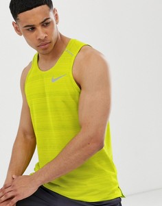 Зеленая майка Nike Running - Dry Miler - Зеленый