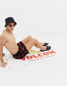 Белое полотенце с логотипом Volcom - Белый