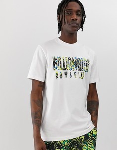 Белая футболка с логотипом и камуфляжной отделкой Billionaire Boys Club - Белый