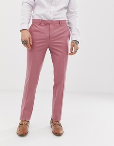 Розовые брюки скинни Twisted Tailor - Розовый