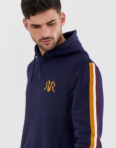 Темно-синий худи с отделкой лентой по бокам River Island - Темно-синий