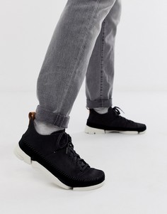 Черные замшевые кроссовки Clarks Originals Trigenic Flex - Черный