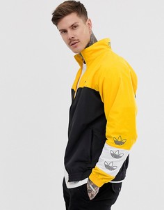 Черная спортивная куртка колор блок adidas Originals DV3118 - Черный