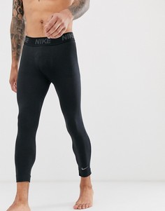 Черные тайтсы 3/4 Nike Training Pro - Черный
