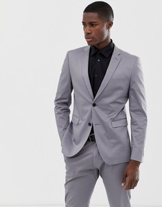 Серый приталенный пиджак Esprit - Серый
