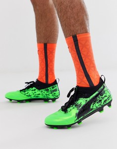 Зеленые футбольные бутсы Puma Football One 19.3 - Зеленый