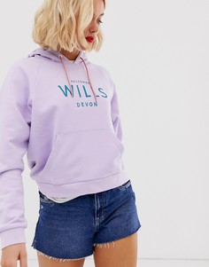 Худи с логотипом и рукавами реглан Jack Wills - Romsey - Фиолетовый