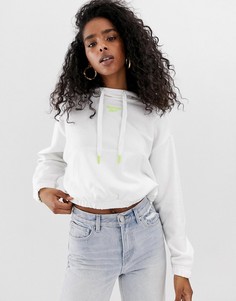 Худи укороченного кроя белого цвета Reebok эксклюзивно для ASOS - Белый