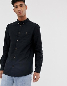 Черная оксфордская рубашка Weekday Bad Times - Черный
