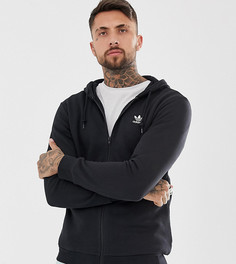 Худи черного цвета с логотипом-трилистником Adidas Originals - Черный