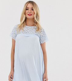 Платье мини с кружевной вставкой ASOS DESIGN Maternity - Синий