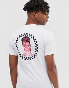 Белая футболка с принтом на спине Vans x David Bowie - Белый